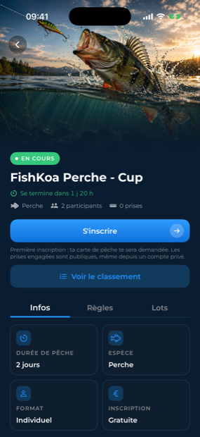 La fiche du tournoi FishKoa Perche - Cup